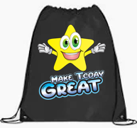 MAKE TODAY GREAT Drawstring Backpack